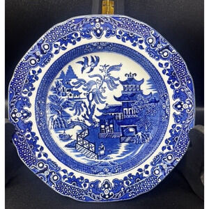 Vintage Burleigh Ware England Willow plate 6.5”